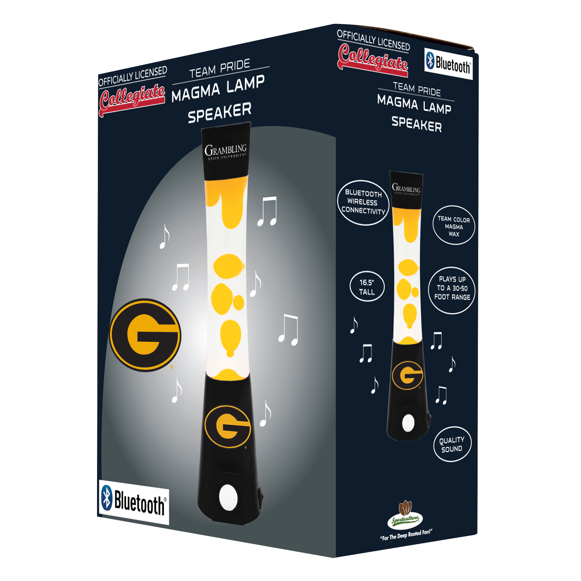 Grambling Tigers Bluetooth Speaker Magma Lamp - Image 6