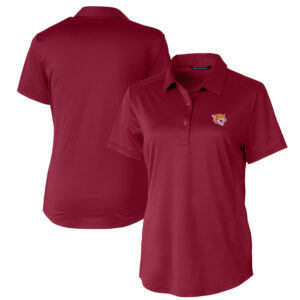 Women's Cutter & Buck Maroon Bethune-Cookman Wildcats Prospect Textured Stretch Polo