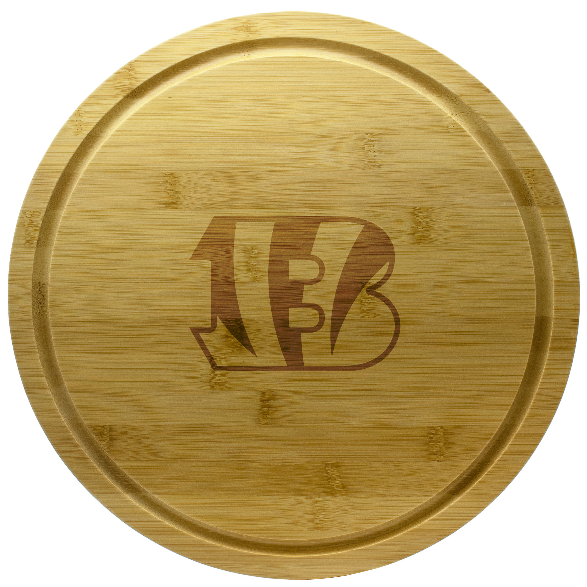 Cincinnati Bengals 13'' Rotating Bamboo Server