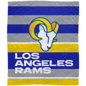 Los Angeles Rams 50'' x 60'' Stripe Flannel Fleece Blanket
