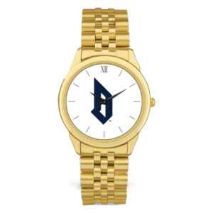 Men's Gold Duquesne Dukes Team Logo Rolled Link Bracelet Wristwatch