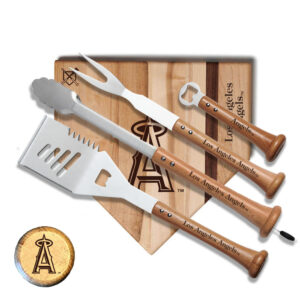 Baseball BBQ Los Angeles Angels 17'' Grand Slam Combo Set