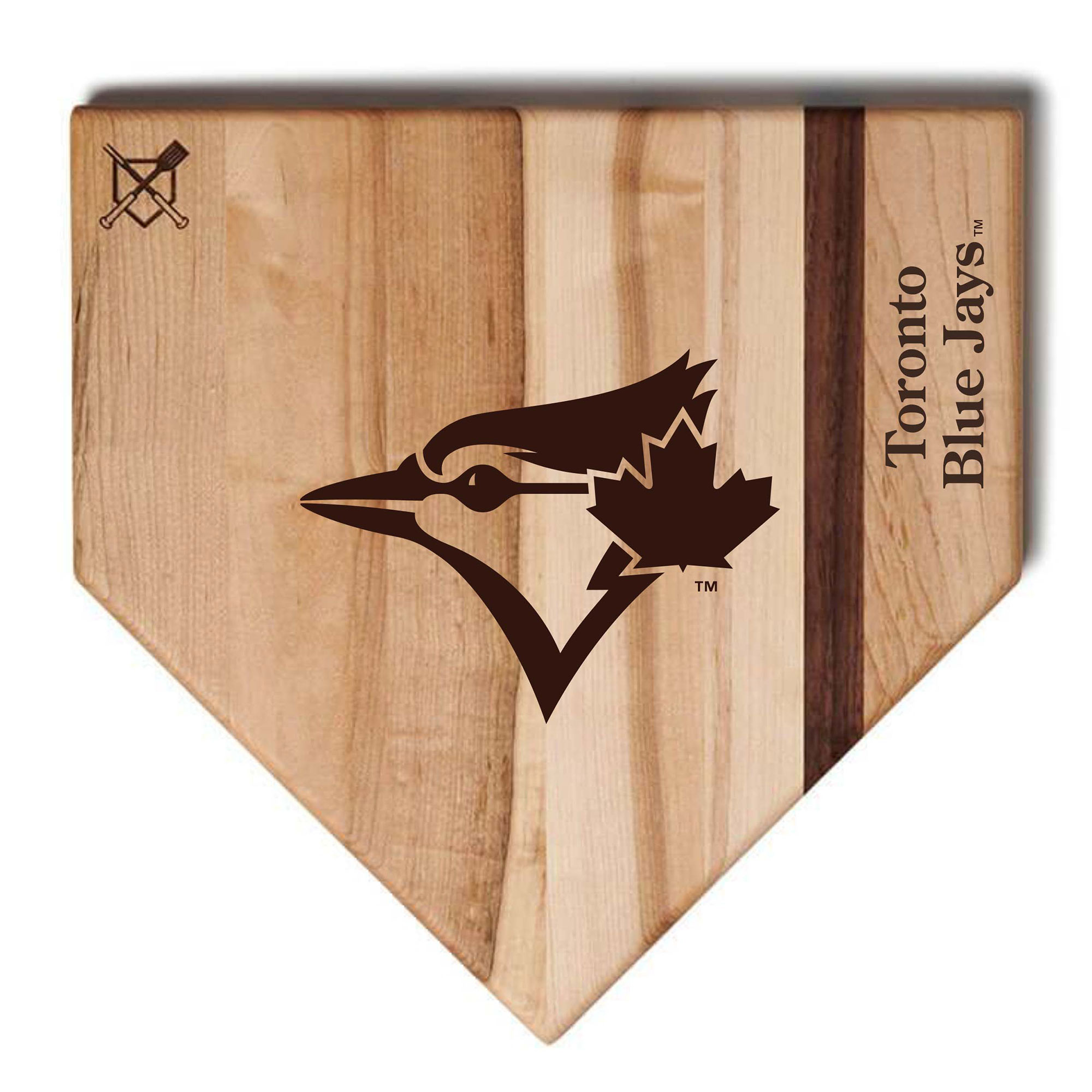 Baseball BBQ Toronto Blue Jays 12'' x 12'' Home Plate Cutting Board
