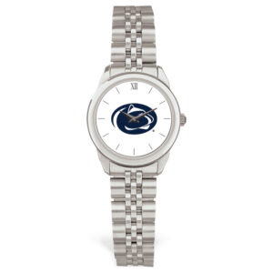 Women's Silver Penn State Nittany Lions Logo Medallion Rolled Link Bracelet Wristwatch
