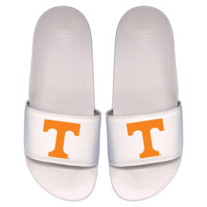 Men's ISlide White Tennessee Volunteers Primary Logo Motto Slide Sandals