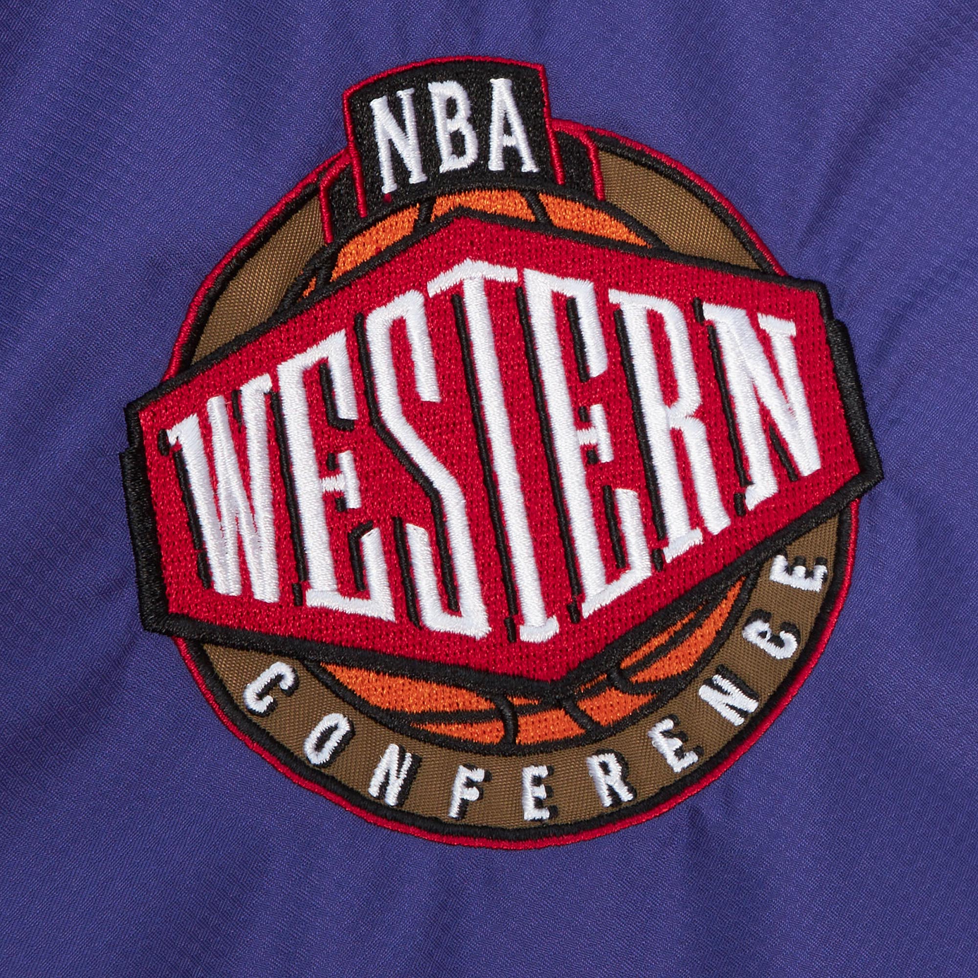 Men's Mitchell & Ness Purple Phoenix Suns Team Origins Anorak Quarter-Zip Pullover Hoodie - Image 6
