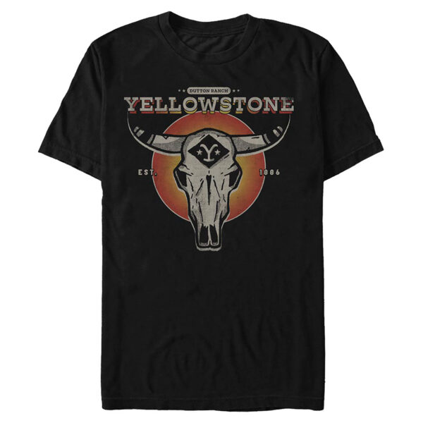 Men's Black Yellowstone Dark Dutton Ranch T-Shirt
