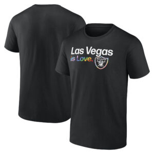 Men's Black Las Vegas Raiders City Pride Team T-Shirt