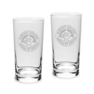 Albright Lions 10oz. 2-Piece Highball Glass Set