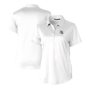 Women's Cutter & Buck  White Indianapolis Colts Helmet Logo DryTec Prospect Textured Stretch Polo