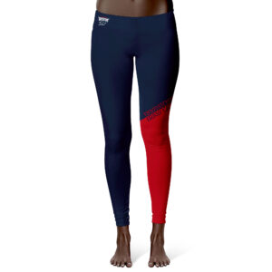 Women's Vive La Fete  Navy/Red Howard Bison Color Block Yoga Leggings