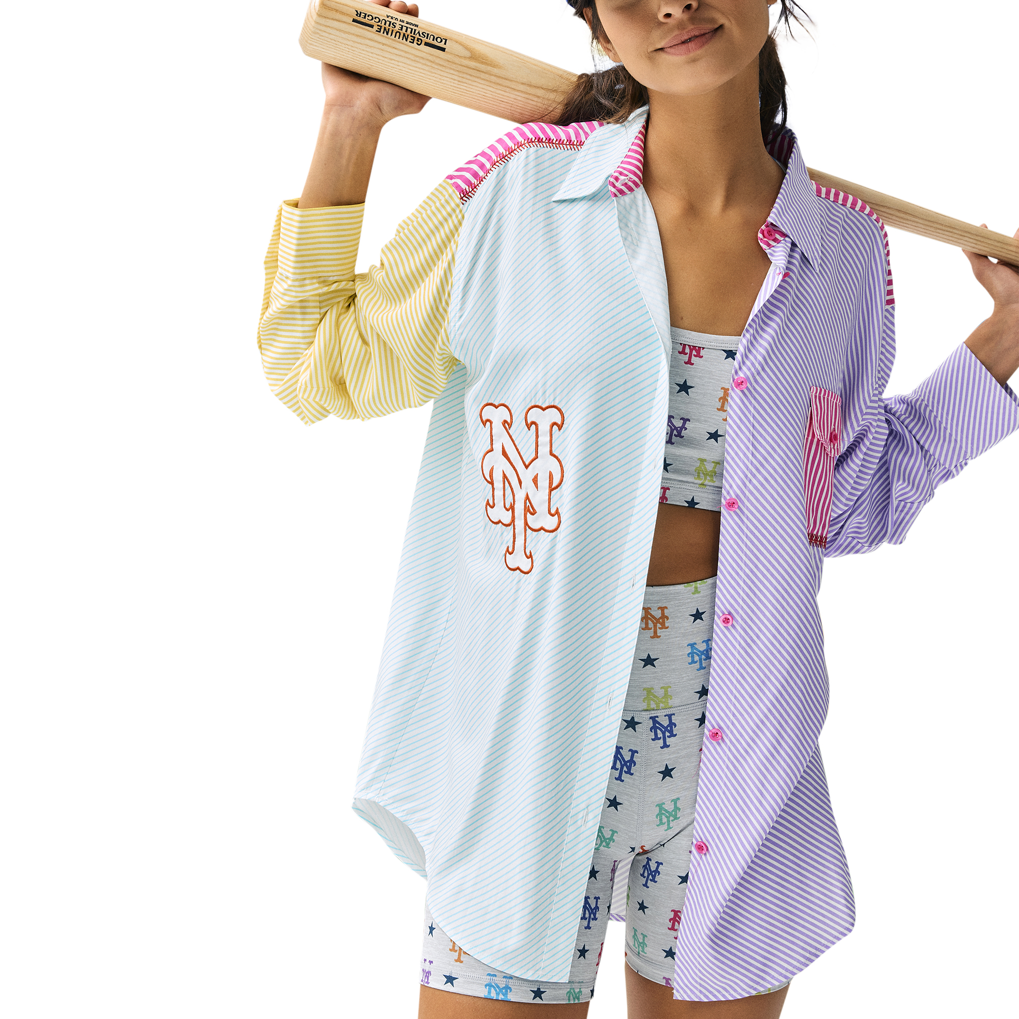 Women's Terez New York Mets Button-Up Shirt - Image 10