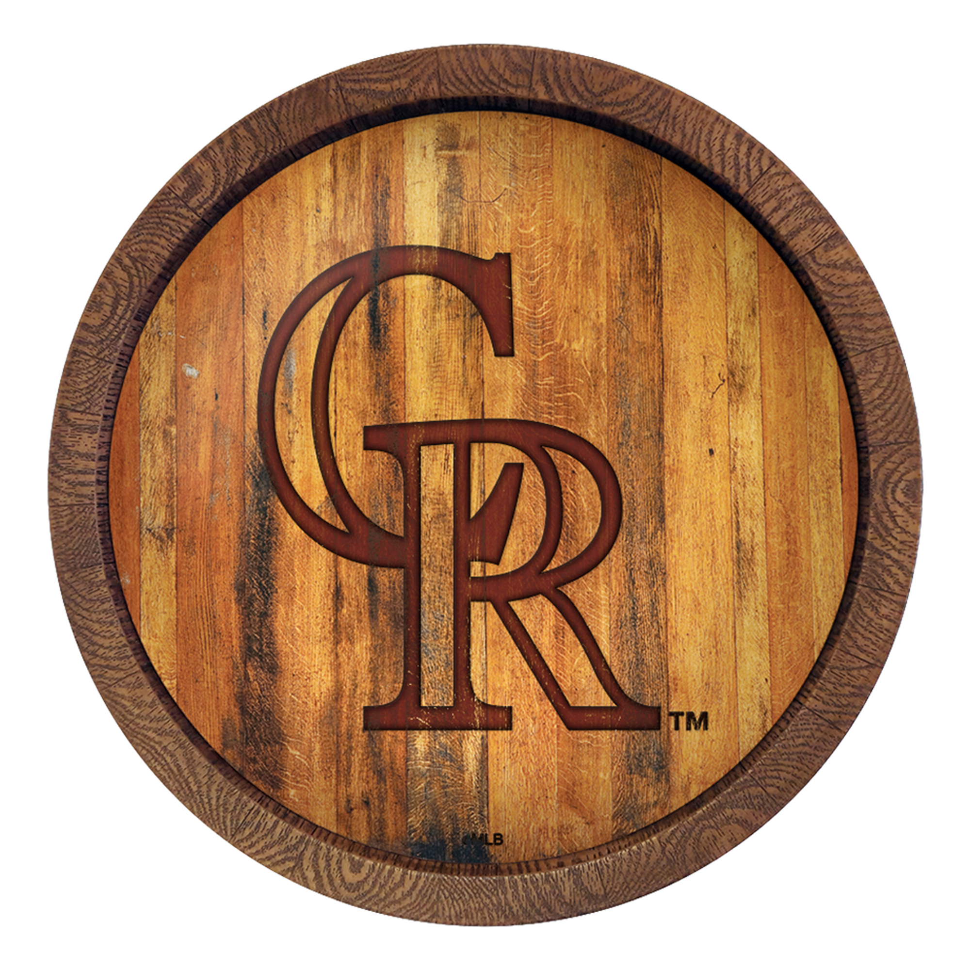 Colorado Rockies 20.25" x 20.25" Faux Barrel Top Sign