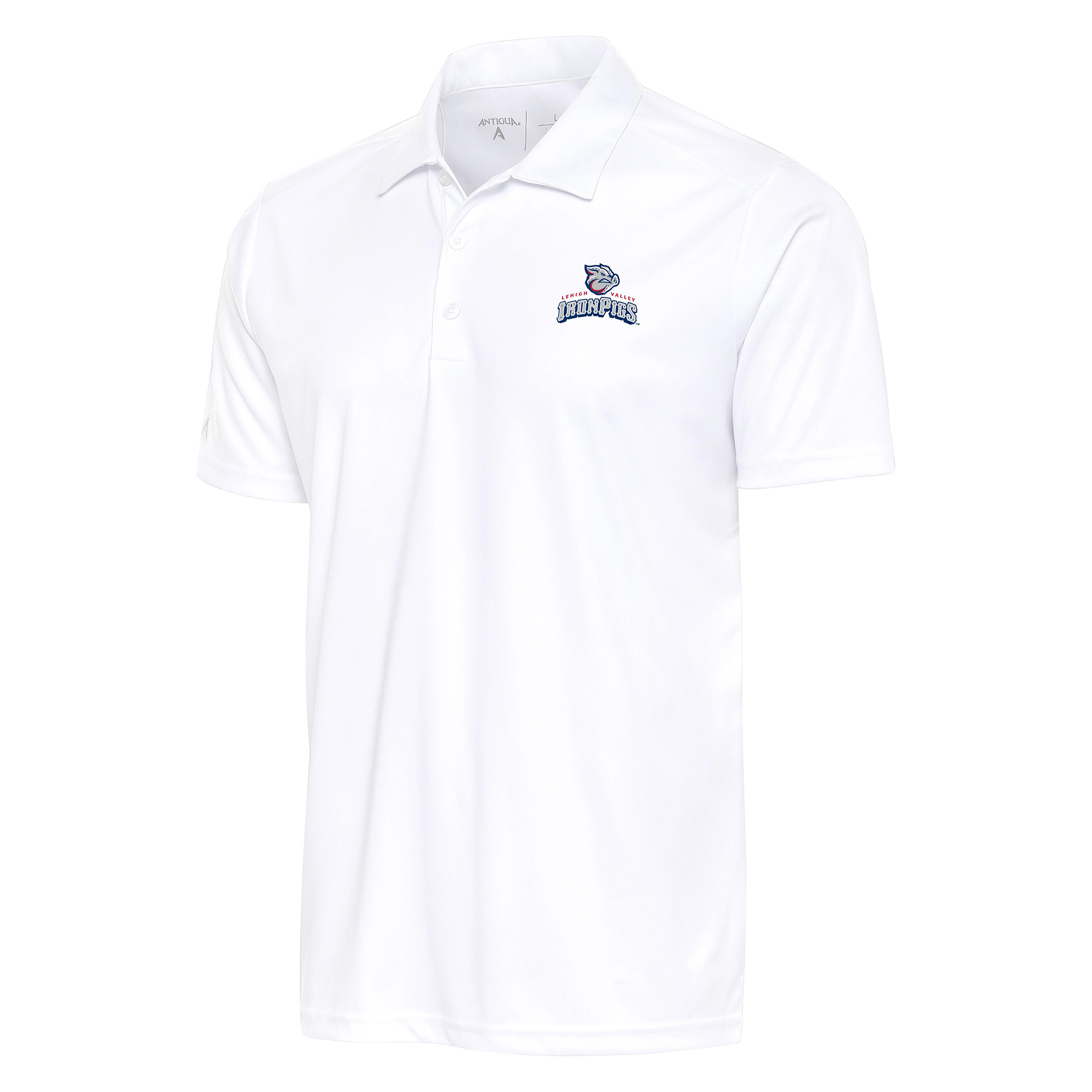 Men's Antigua White Lehigh Valley IronPigs Big & Tall Tribute Polo