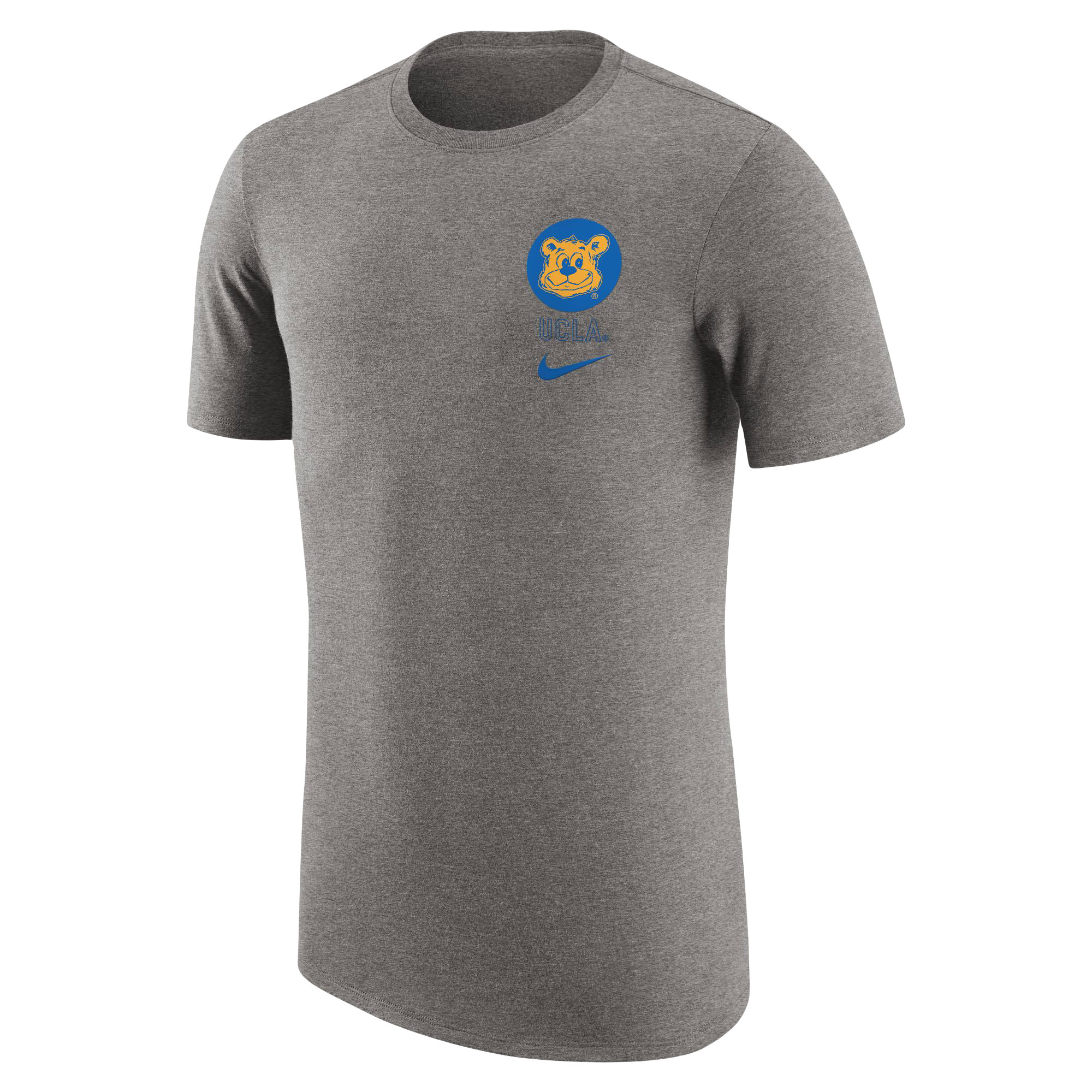 Men's Nike Heather Gray UCLA Bruins Retro Tri-Blend T-Shirt - Image 3