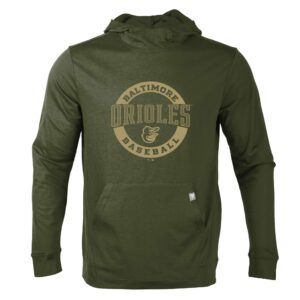 Men's Levelwear  Green Baltimore Orioles Thrive Pullover Hoodie