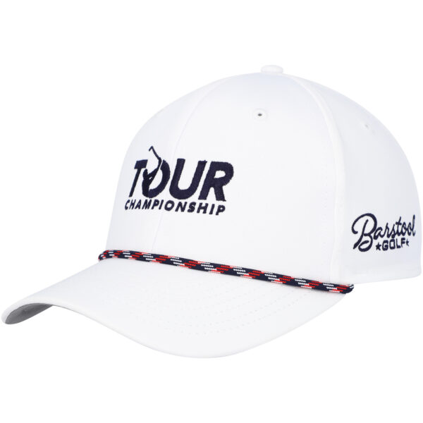 Men's Barstool Golf White TOUR Championship Rope Adjustable Hat - Image 6