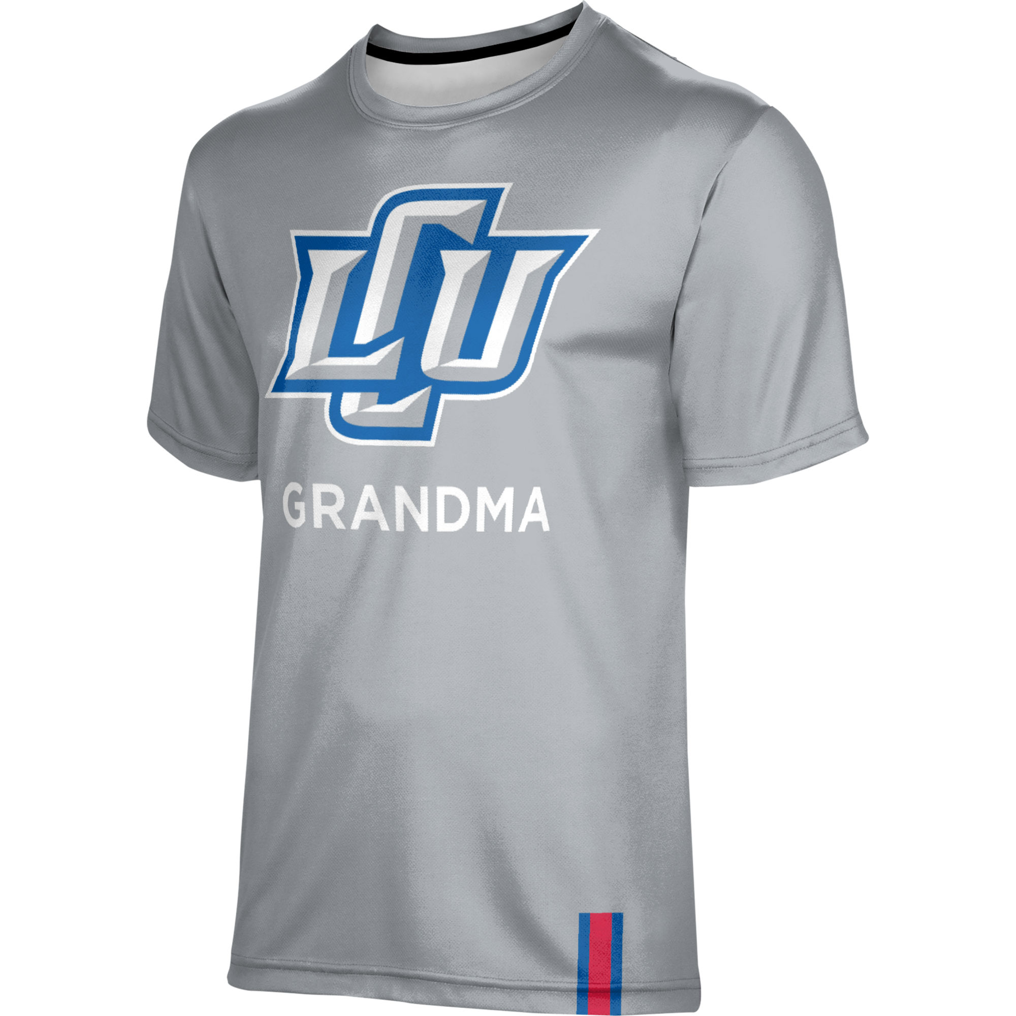 Men's ProSphere Gray Lubbock Christian Chaparral Grandma Short Sleeve T-Shirt - Image 3