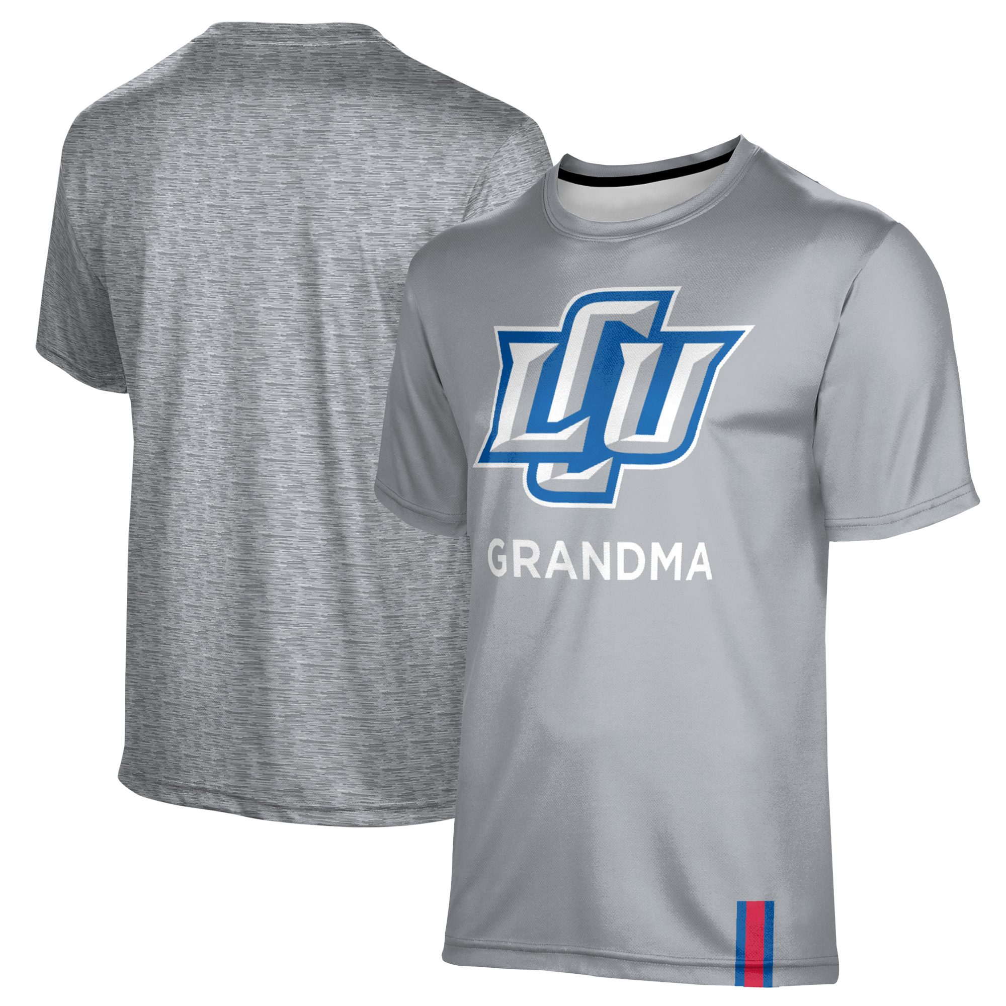 Men's ProSphere Gray Lubbock Christian Chaparral Grandma Short Sleeve T-Shirt