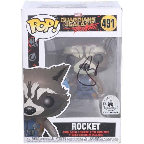 Bradley Cooper Guardians of the Galaxy Autographed Rocket #491 Funko Pop! Vinyl Figure - BAS - Image 5