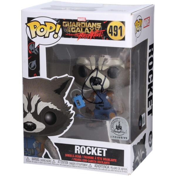 Bradley Cooper Guardians of the Galaxy Autographed Rocket #491 Funko Pop! Vinyl Figure - BAS