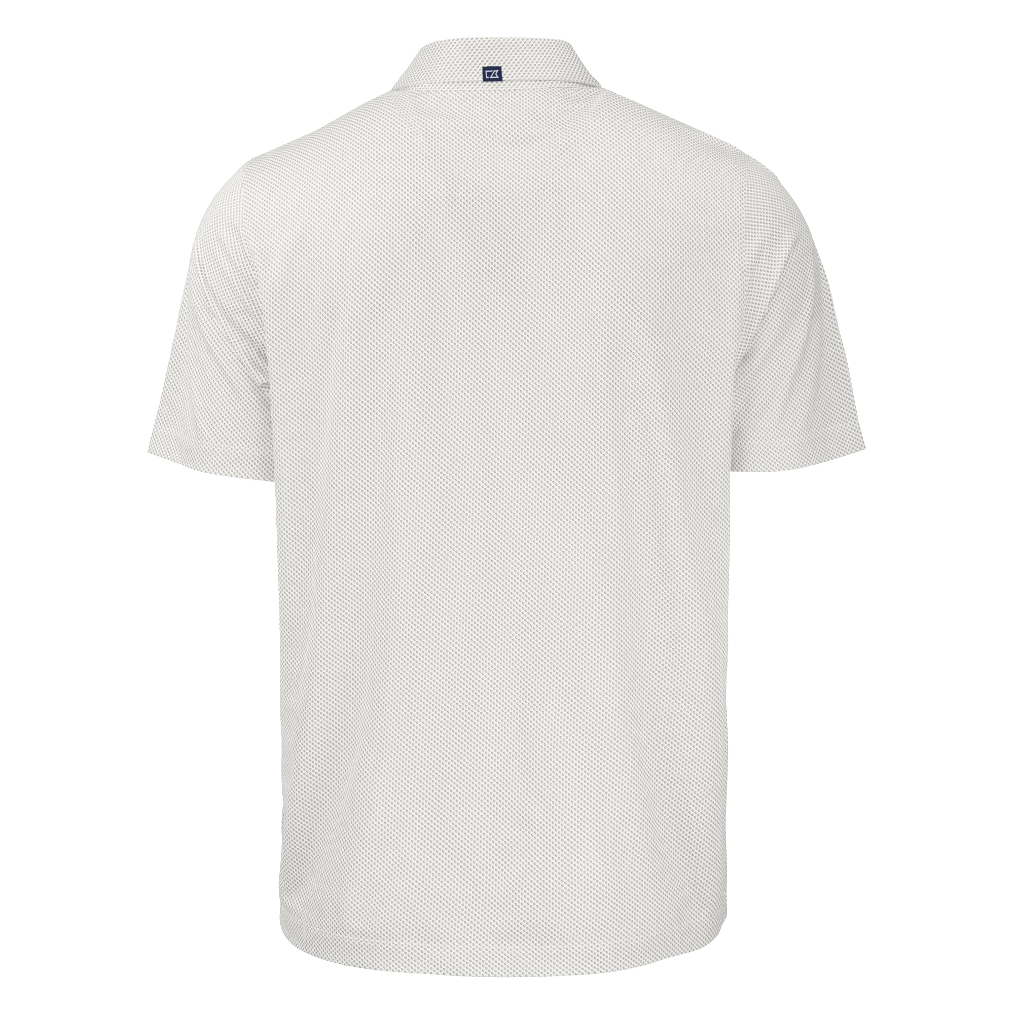 Men's Cutter & Buck White/Gray Northwestern Wildcats Pike Eco Symmetry Print Stretch Recycled Polo - Image 4