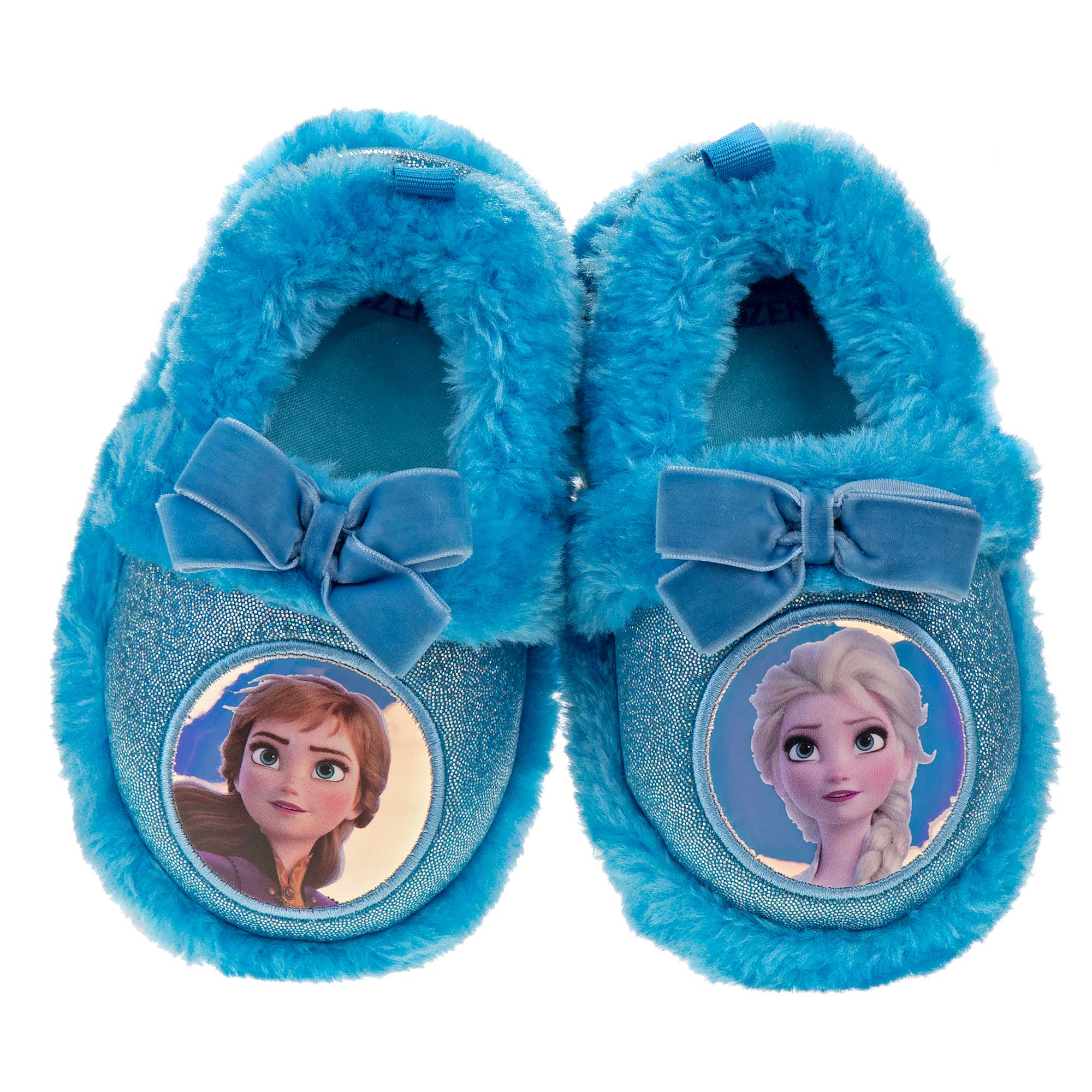Girls Toddler Josmo Frozen II Elsa & Anna Faux Fur Slippers - Image 14