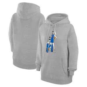 Women's G-III 4Her by Carl Banks Heather Gray Dallas Mavericks Basketball Girls Fleece Pullover Hoodie