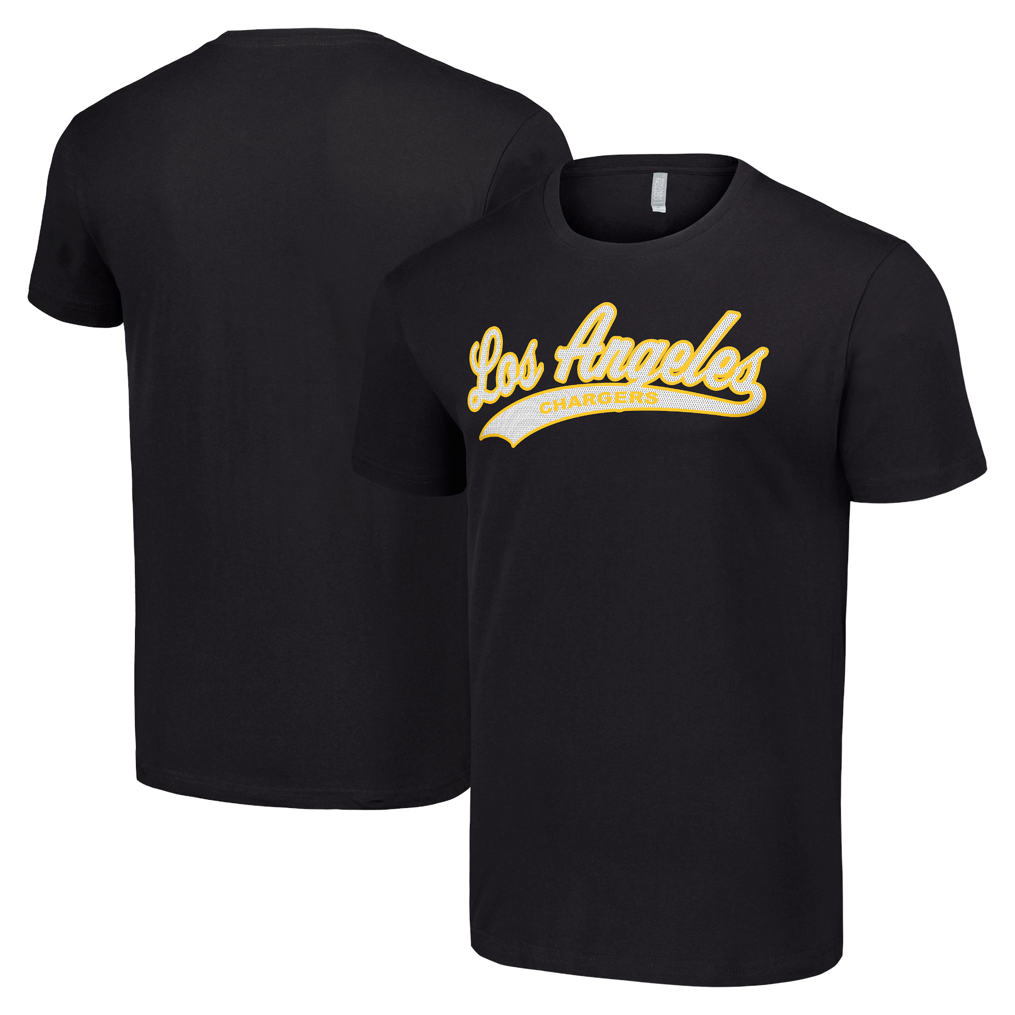 Men's Starter Black Los Angeles Chargers Tailsweep T-Shirt