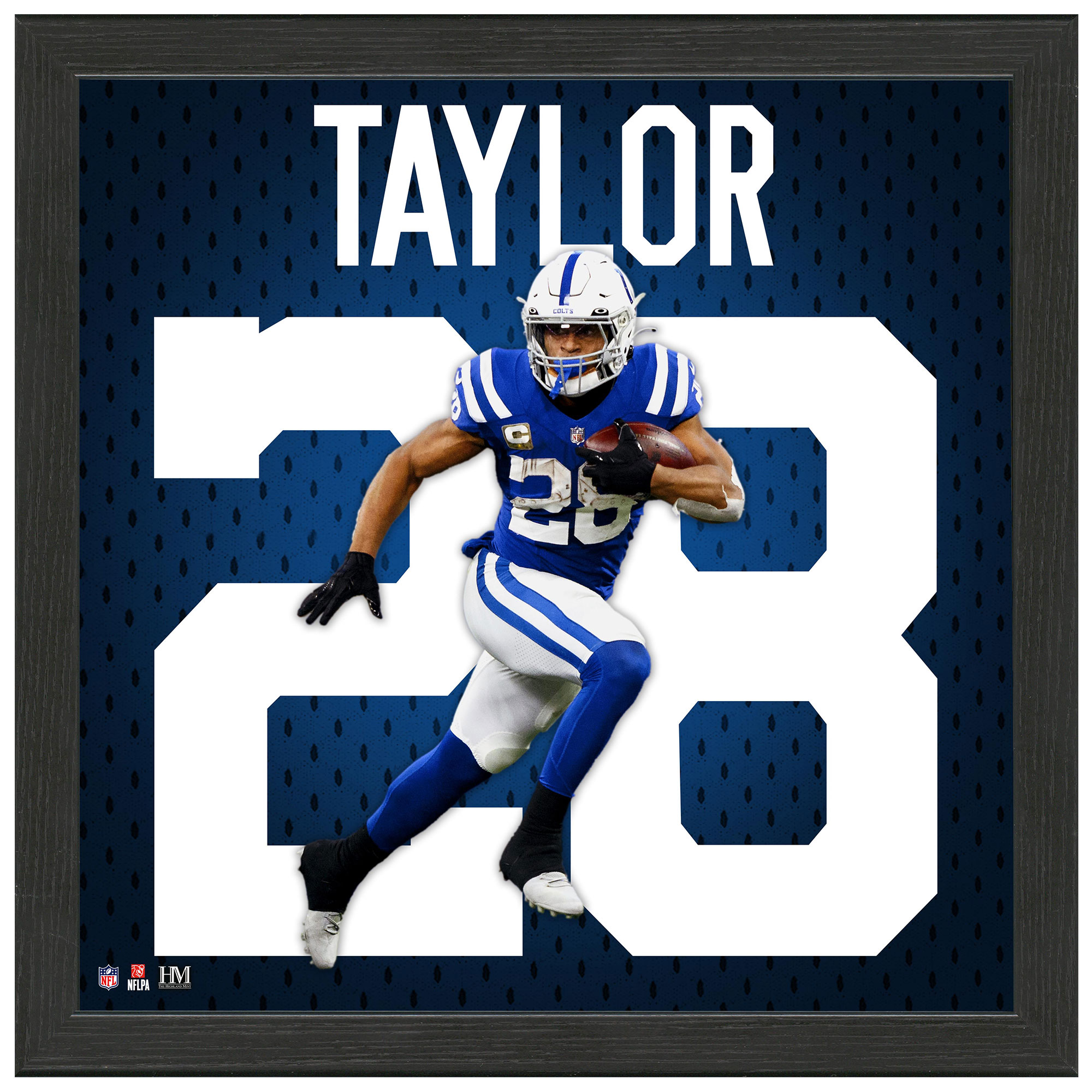Highland Mint Jonathan Taylor Indianapolis Colts 13" x 13" Impact Jersey Frame