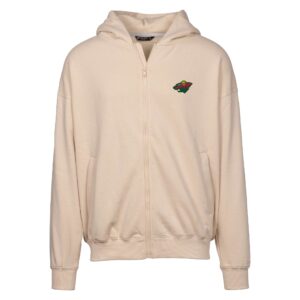 Men's Levelwear Cream Minnesota Wild  Uphill Insignia Full-Zip Hoodie