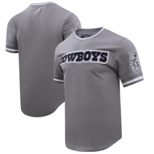 Men's Pro Standard  Gray Dallas Cowboys Classic Chenille Double Knit T-Shirt