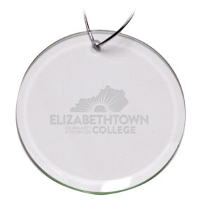 Elizabethtown Community and Technical College 3'' Round Glass Ornament