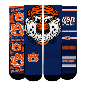 Unisex Rock Em Socks  Auburn Tigers Fan Favorite Three-Pack Crew Sock Set
