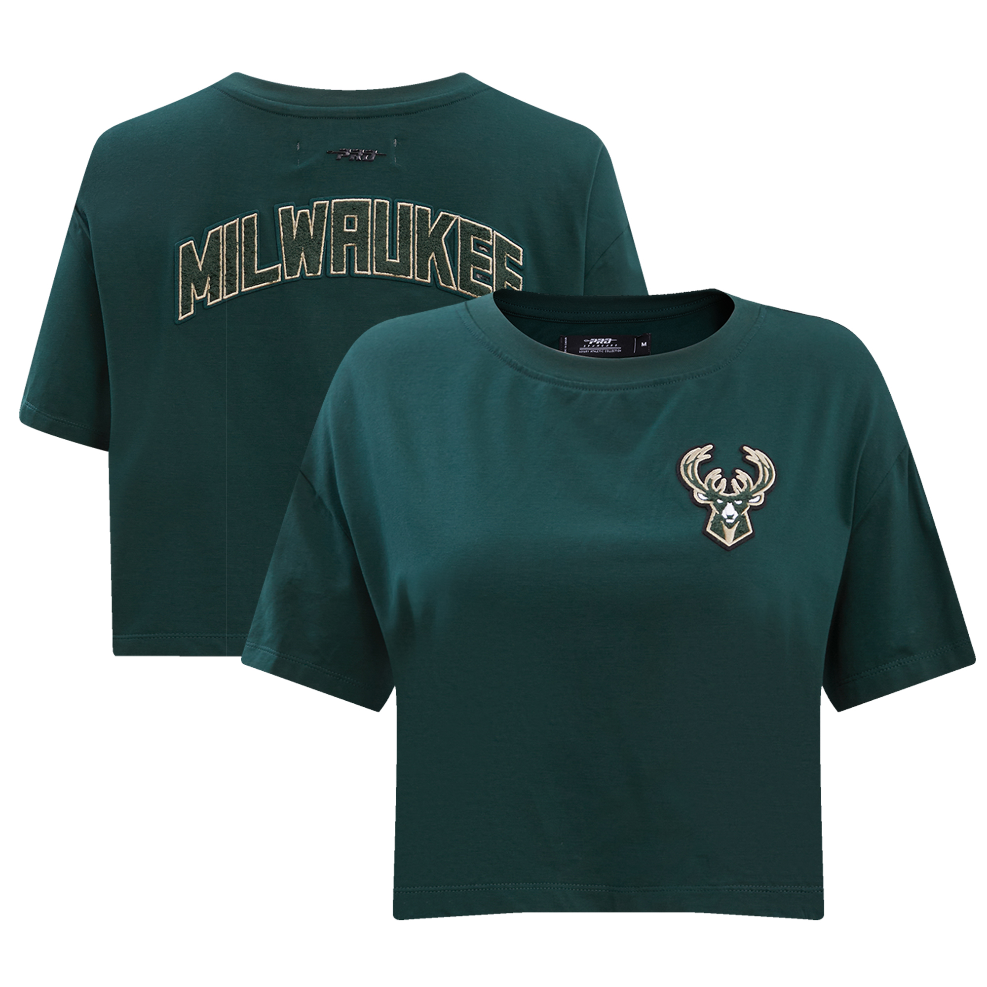 Women's Pro Standard Forest Green Milwaukee Bucks Boxy T-Shirt