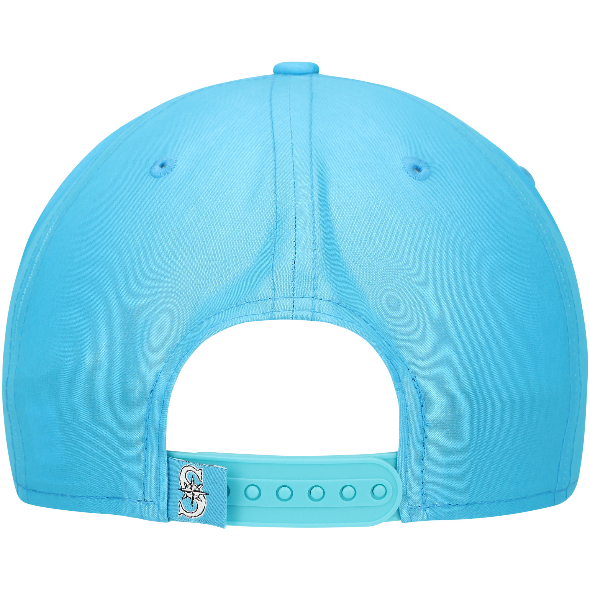 Men's New Era Blue Seattle Mariners Neon Golfer Snapback Hat - Image 5