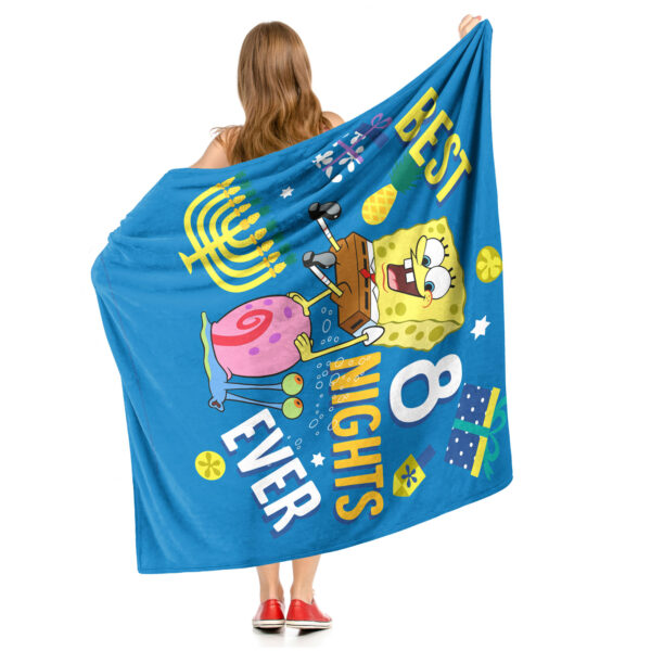 The Northwest Group SpongeBob SquarePants 50" x 60" Holiday Silk Touch Throw Blanket - Image 11