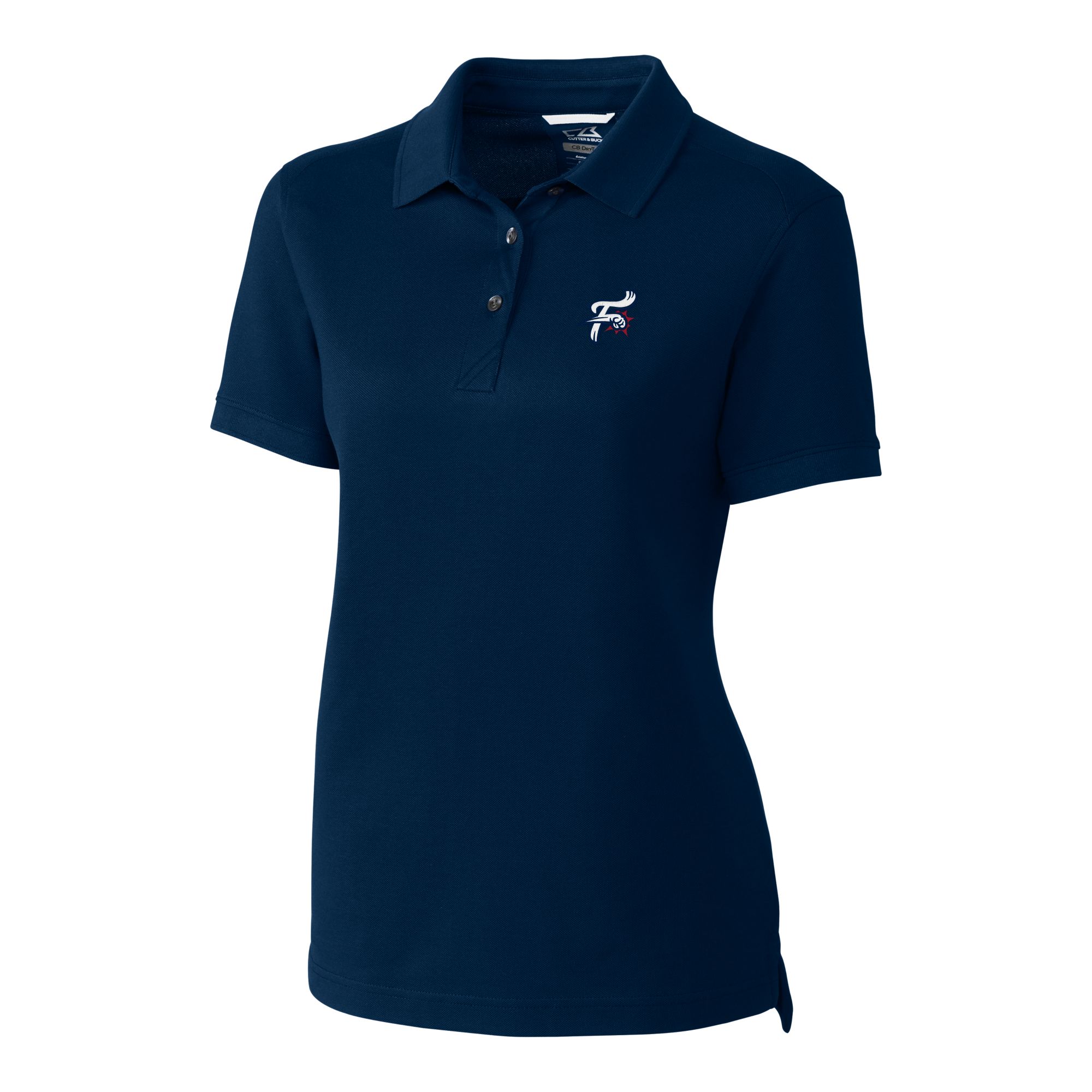 Women's Cutter & Buck Navy Reading Fightin Phils Advantage Tri-Blend Pique Polo - Image 8