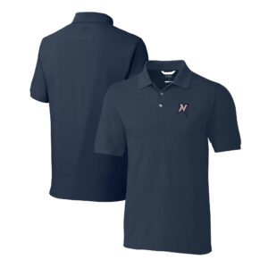 Men's Cutter & Buck Navy Northwest Arkansas Naturals DryTec Advantage Tri-Blend Pique Polo