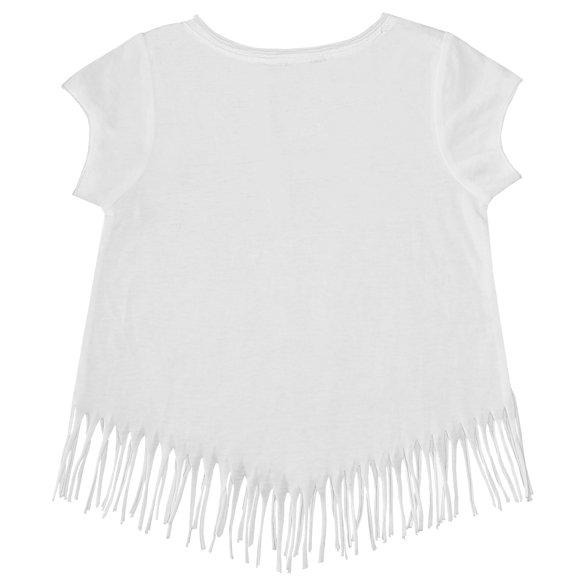 Girls Youth Tiny Turnip White Seattle Mariners Mermaid Fringe T-Shirt - Image 7