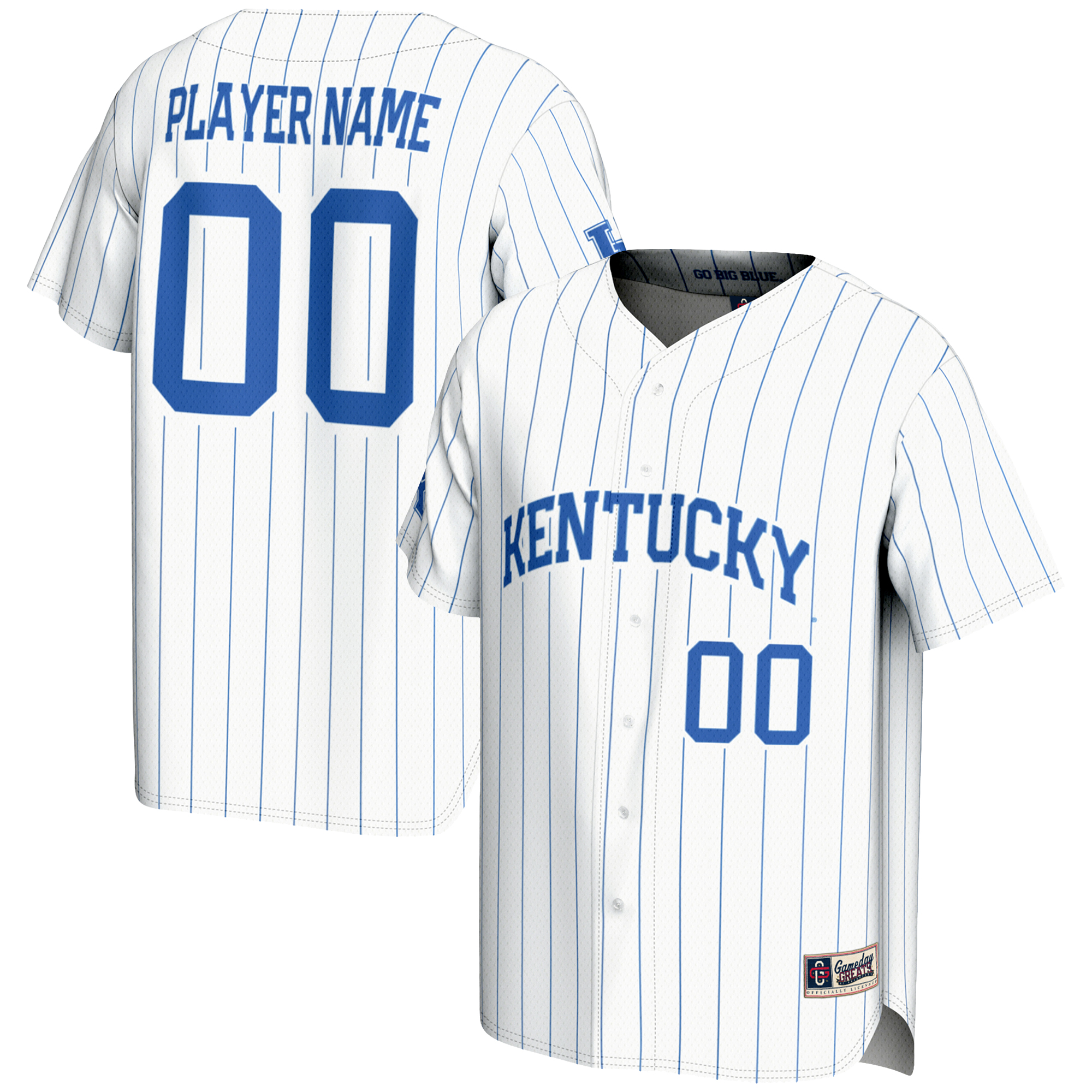 Men's GameDay Greats White Kentucky Wildcats NIL Pick-A-Player Lightweight Baseball Jersey - Image 5