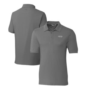 Men's Cutter & Buck Gray Montana State Bobcats Big & Tall Advantage Tri-Blend Pique DryTec Polo
