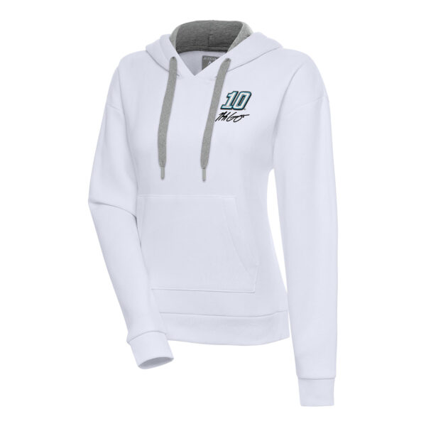 Women's Antigua White Noah Gragson Victory Pullover Hoodie