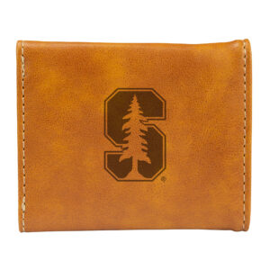 Brown Stanford Cardinal Trifold Wallet
