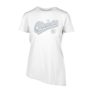 Women's Levelwear White LA Clippers Birch Sweep T-Shirt