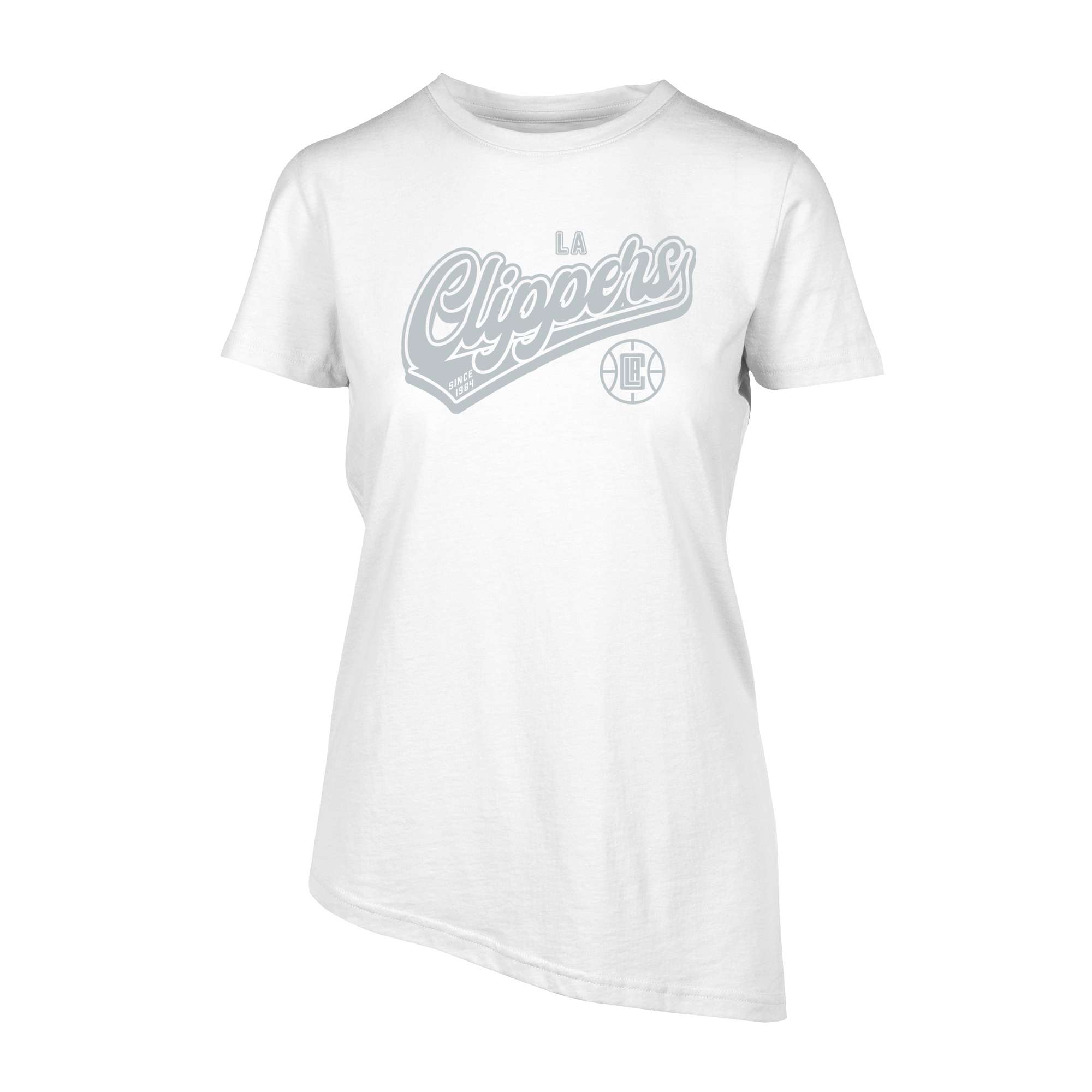 Women's Levelwear White LA Clippers Birch Sweep T-Shirt