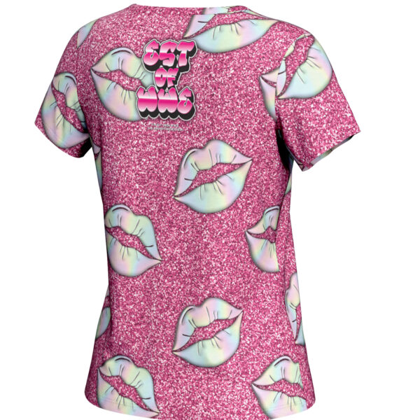 Women's ProSphere Pink Bianca Belair Glitter T-Shirt - Image 7