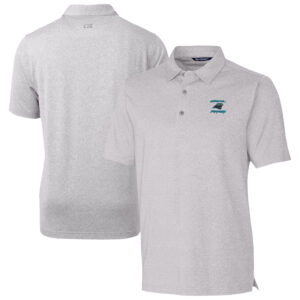 Men's Cutter & Buck Heather Gray Carolina Panthers Forge Stretch DryTec Polo