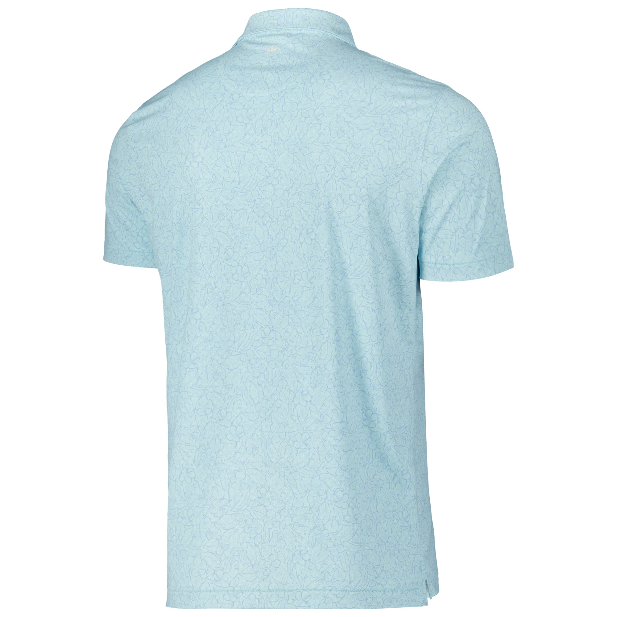 Men's Peter Millar Aqua THE PLAYERS Tailored Fit Trellis Performance Jersey Polo - Image 8