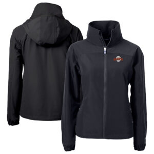 Women's Cutter & Buck Black San Francisco Giants  Charter Eco Recycled Full-Zip Jacket